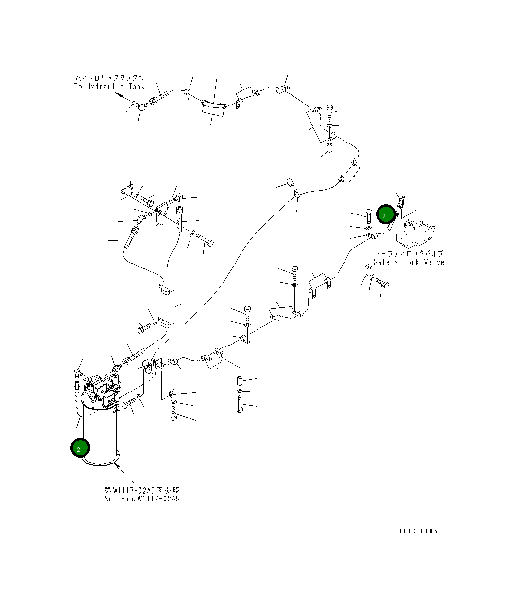 Шланг 07621-10655 Komatsu