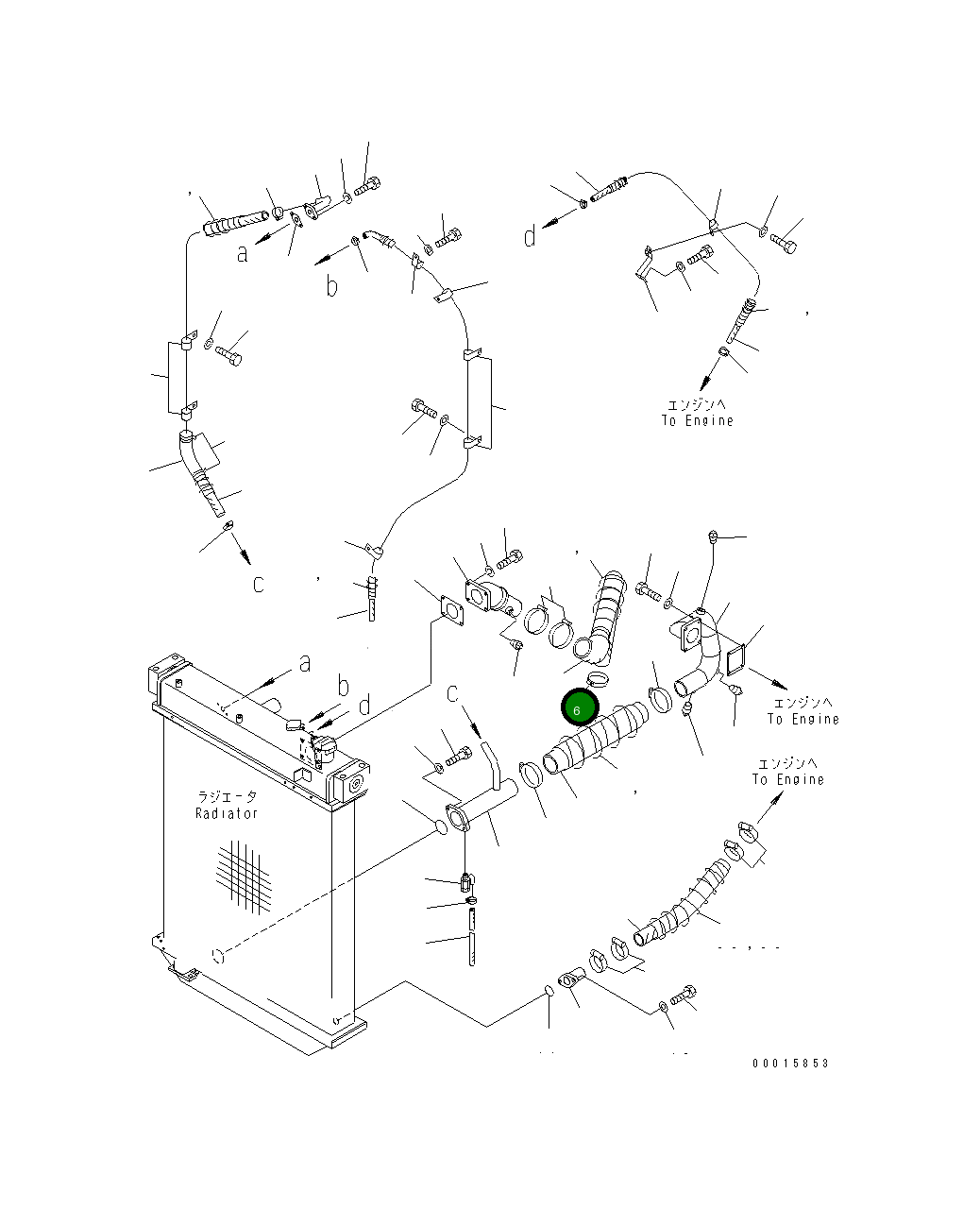 Шланг 175-03-71540 Komatsu