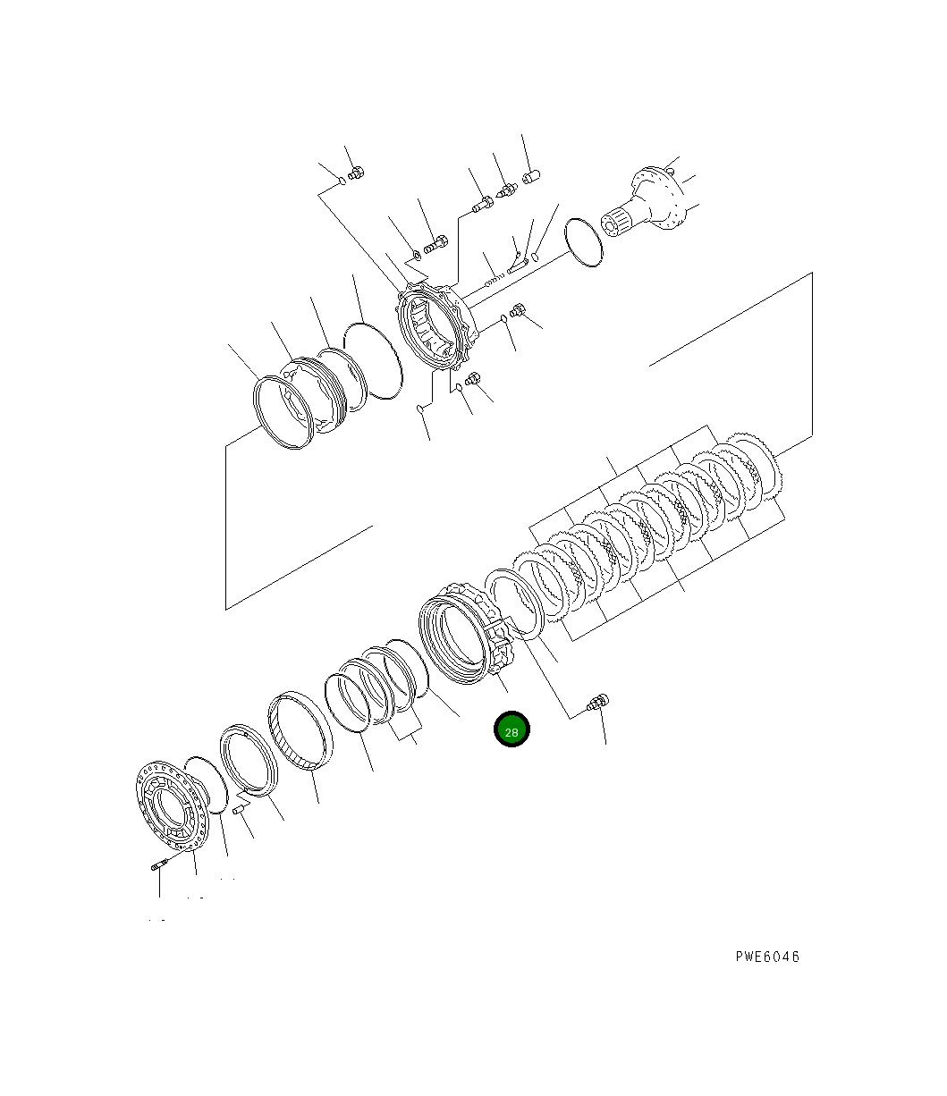 Шестерня,R.H. 421-33-22240 Komatsu