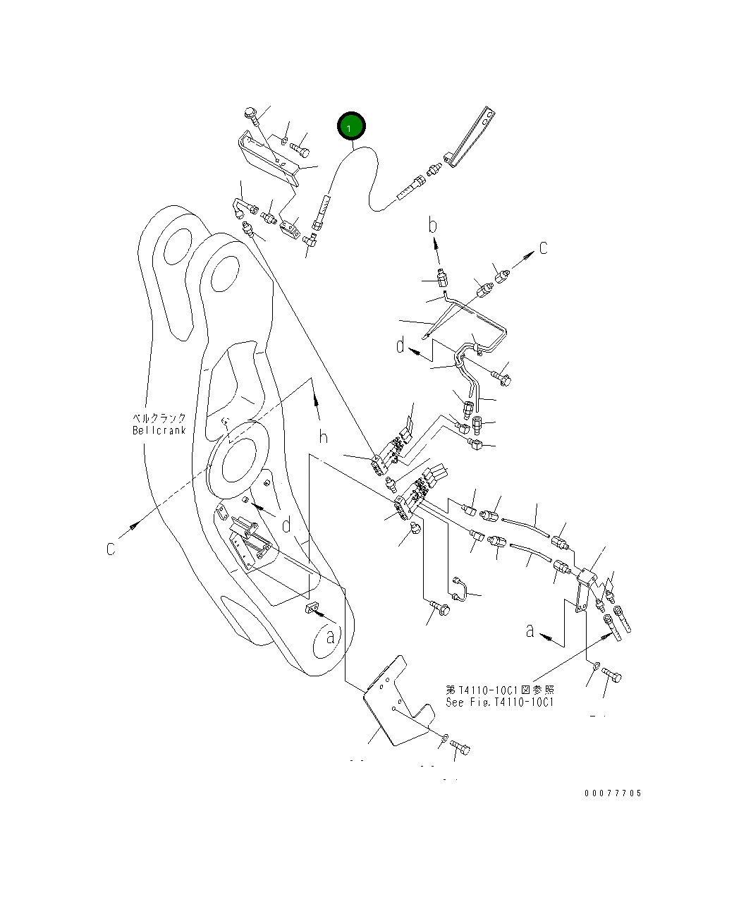 Шланг 07086-30409 Komatsu