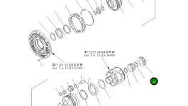Шестерня 14X-15-22250 Komatsu