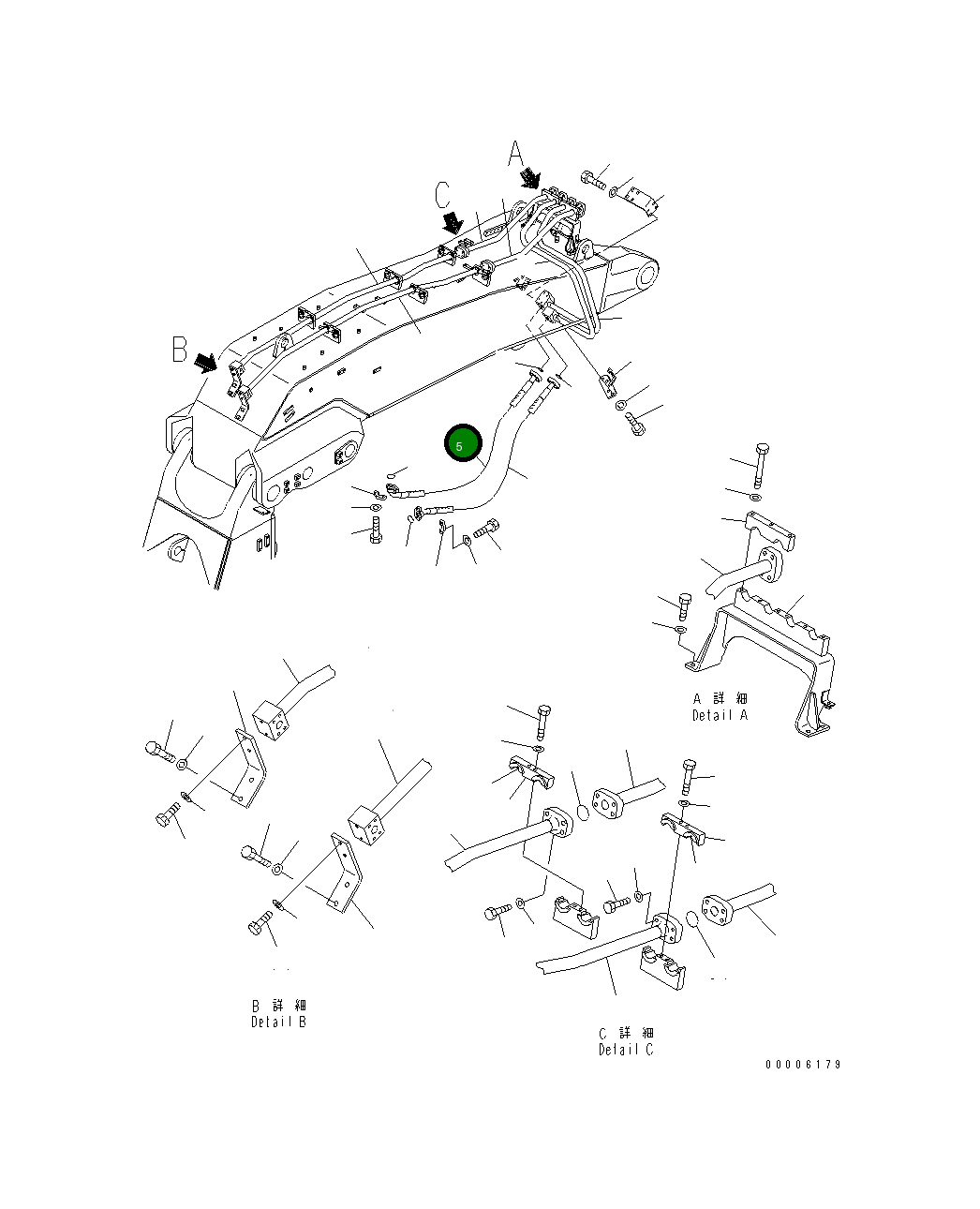 Шланг 07084-21411 Komatsu