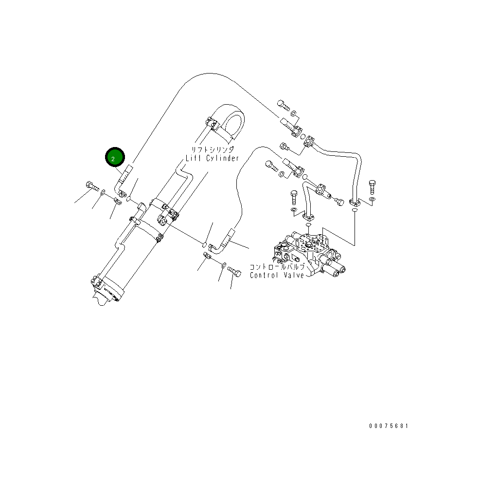 Шланг 07124-110A9 Komatsu