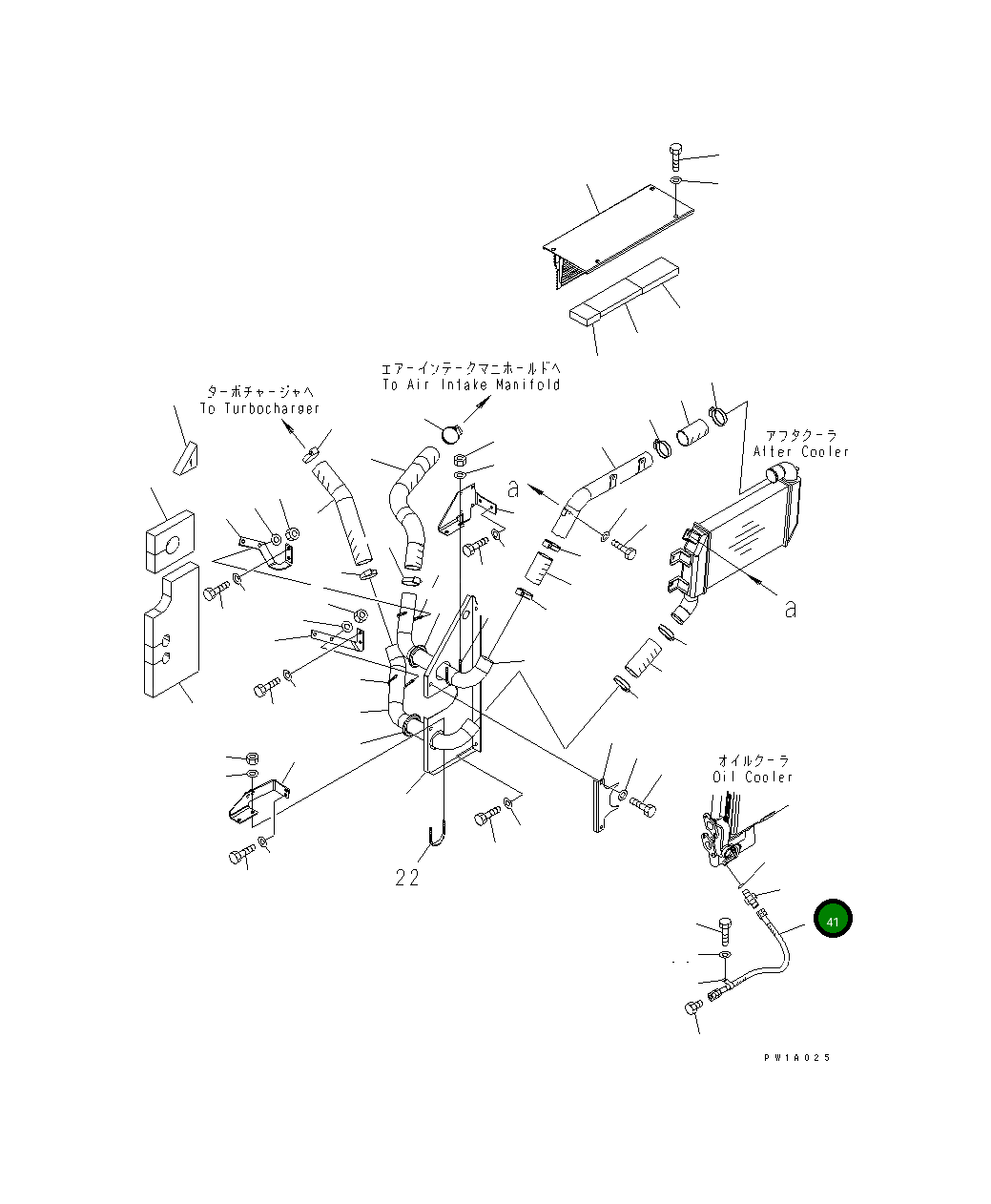 Шланг 07102-202A3 Komatsu