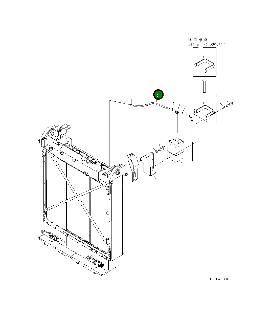 Шланг 17A-03-41960 Komatsu