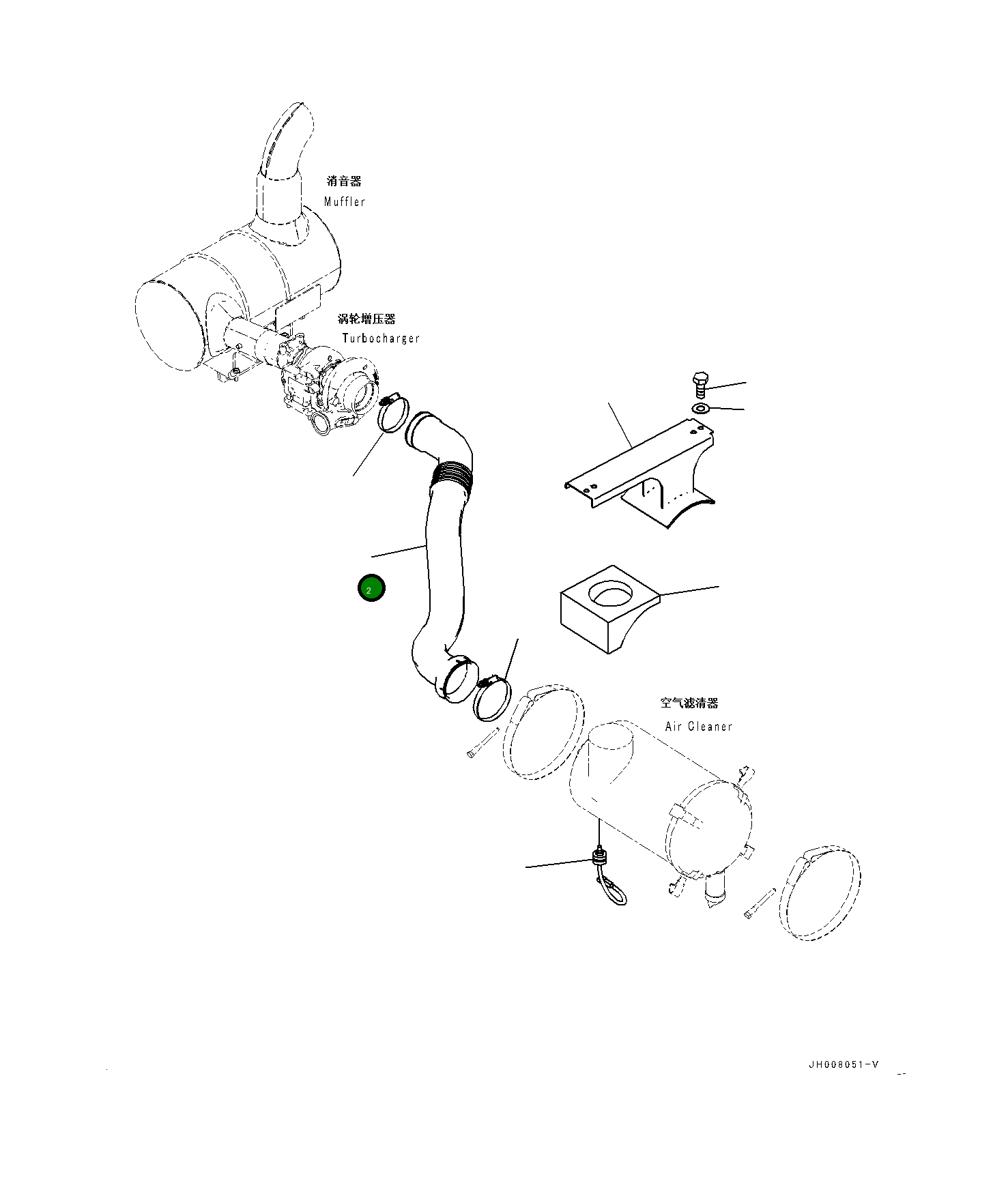 Шланг 205-01-31131 Komatsu