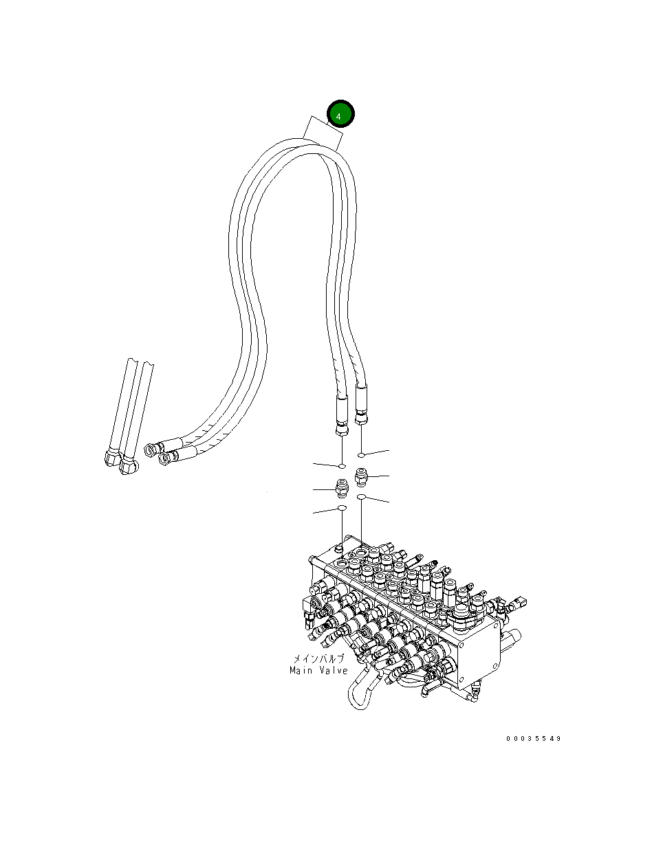 Шланг 02777-00523 Komatsu