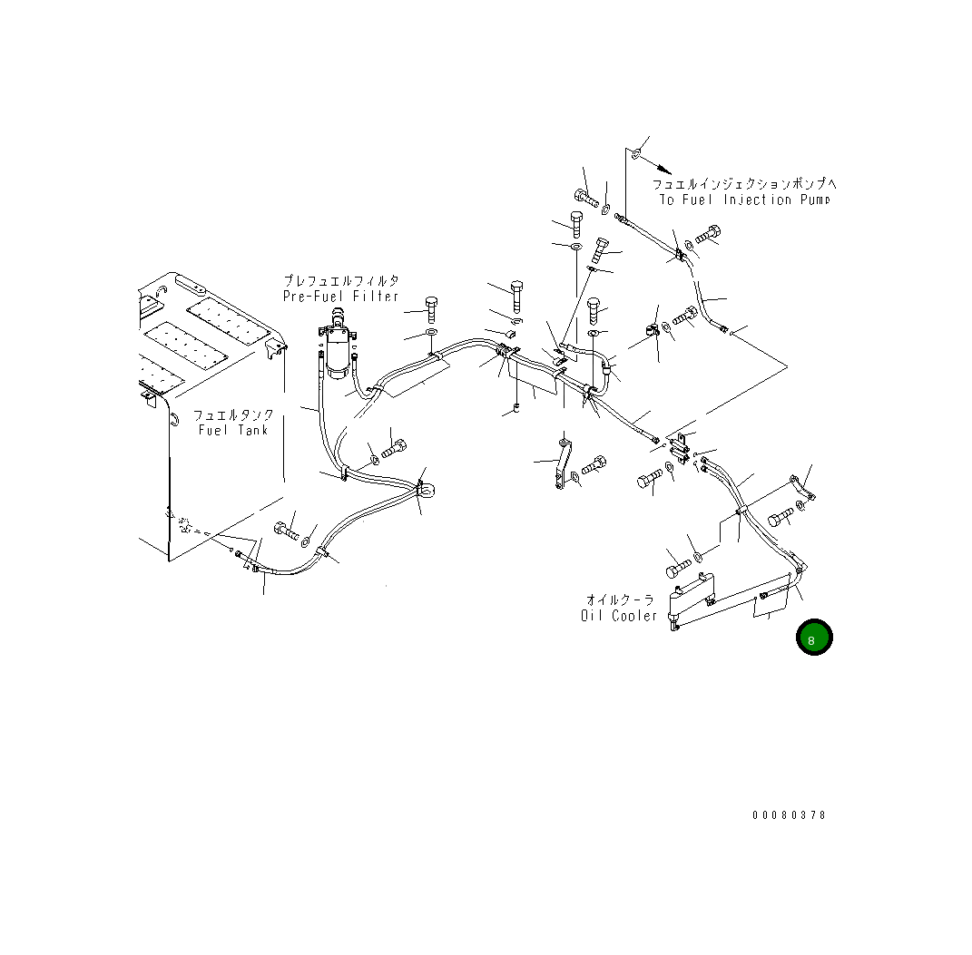 Шланг 205-04-21210 Komatsu