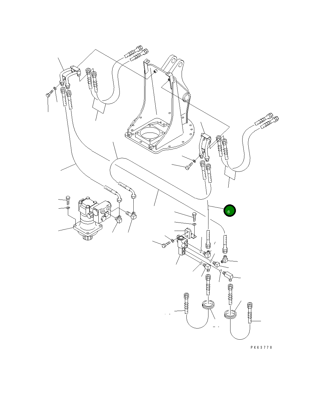 Шланг 20M-62-33210 Komatsu