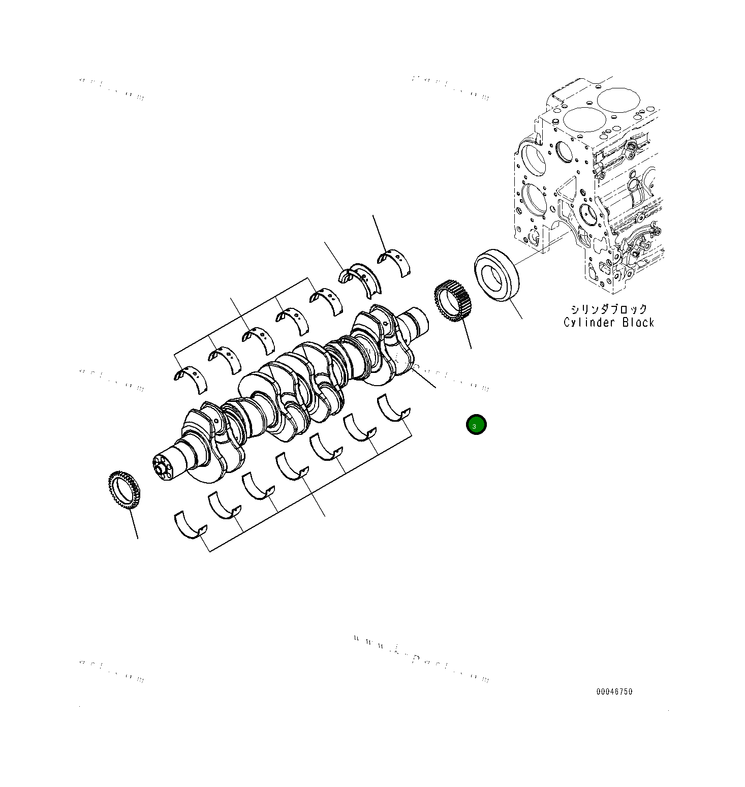 Шестерня 6754311340 Komatsu