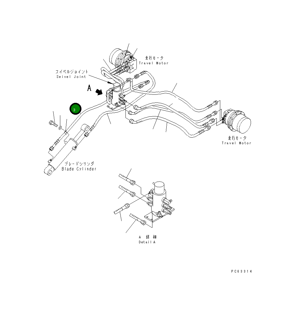 Шланг 20N-62-81212 Komatsu