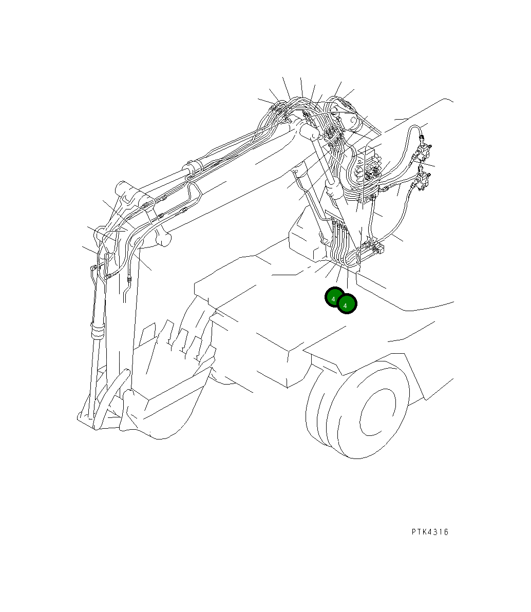 Шланг 20Y-62-11351 Komatsu