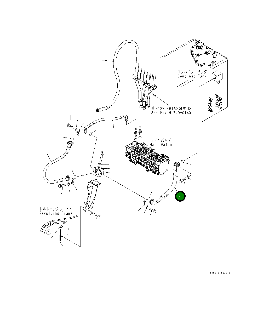 Шланг 20J-62-11481 Komatsu