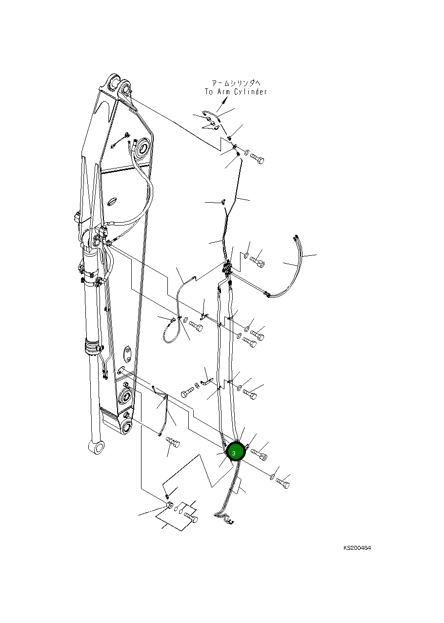 Шланг 207-70-K4173 Komatsu