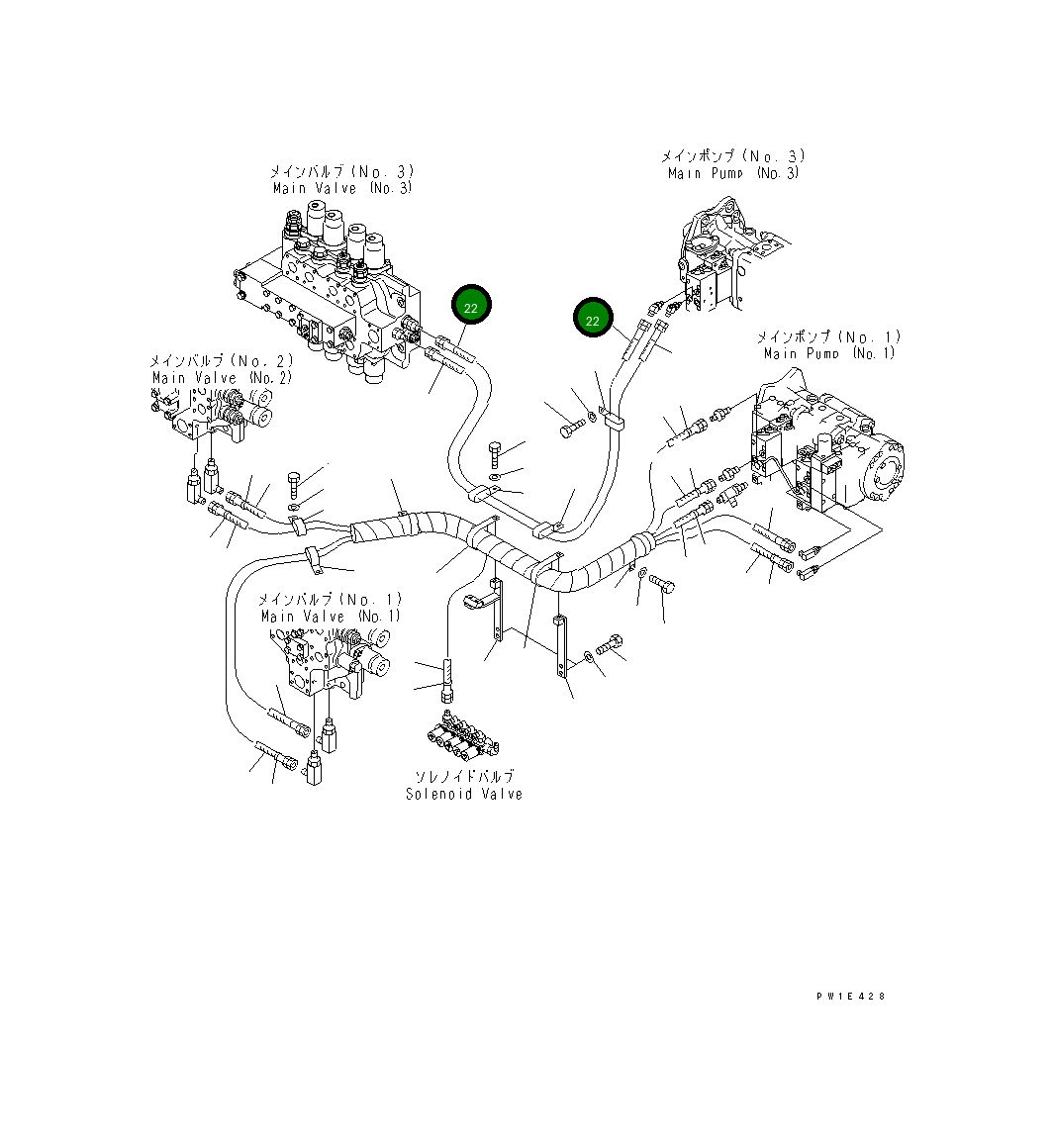 Шланг 02753-00314 Komatsu