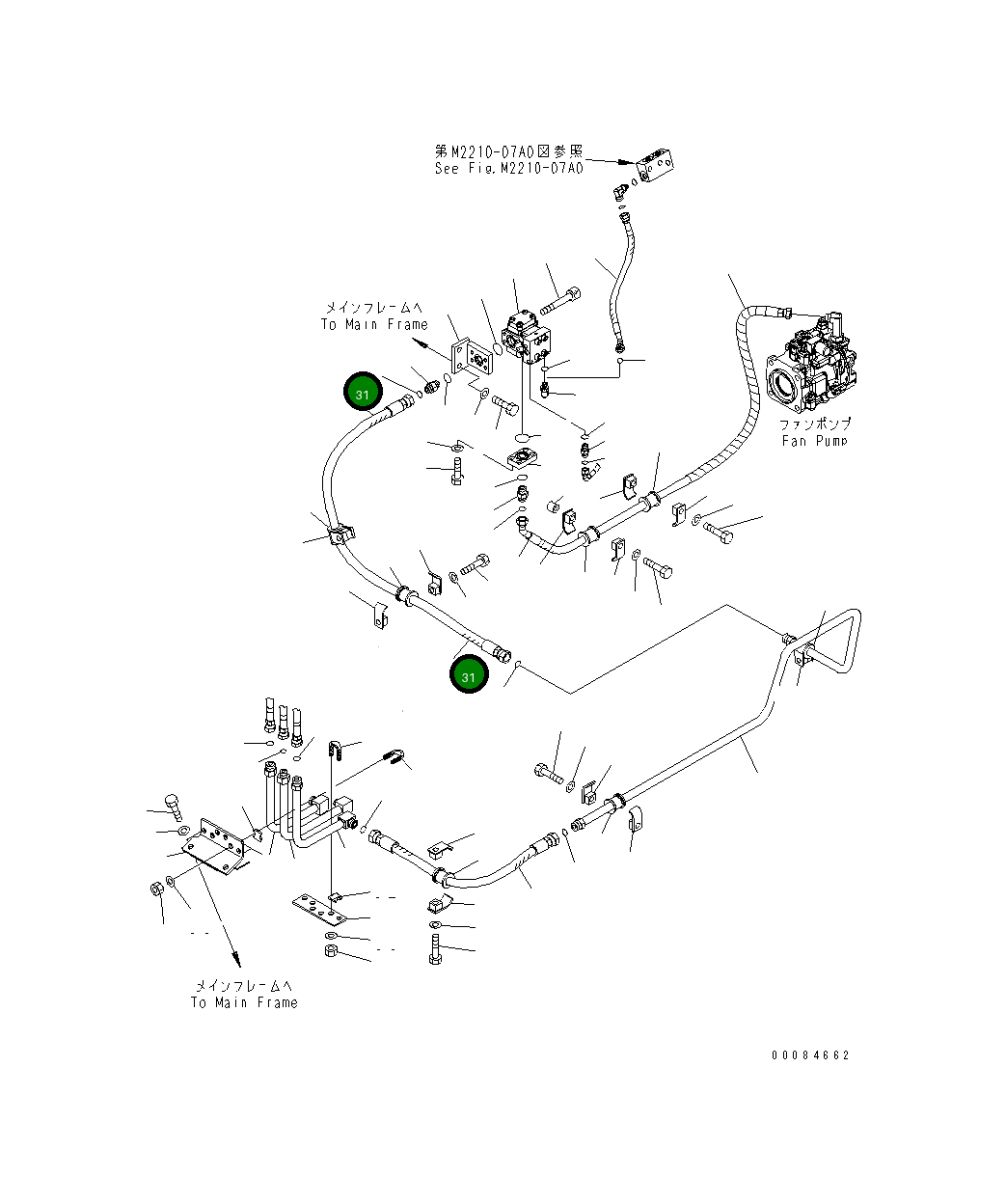 Шланг 154-03-76290 Komatsu