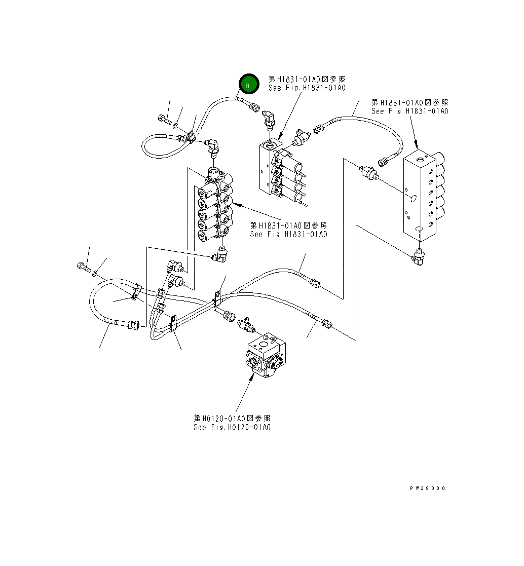 Шланг 07621-00205 Komatsu