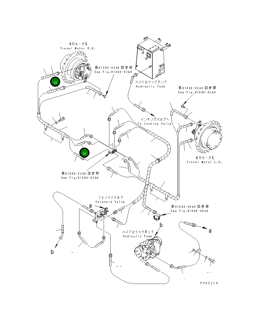 Шланг 11Y-62-16230 Komatsu