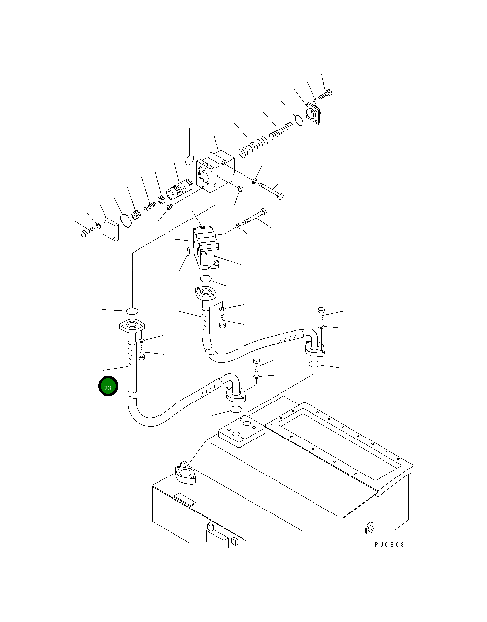 Шланг 195-49-38210 Komatsu