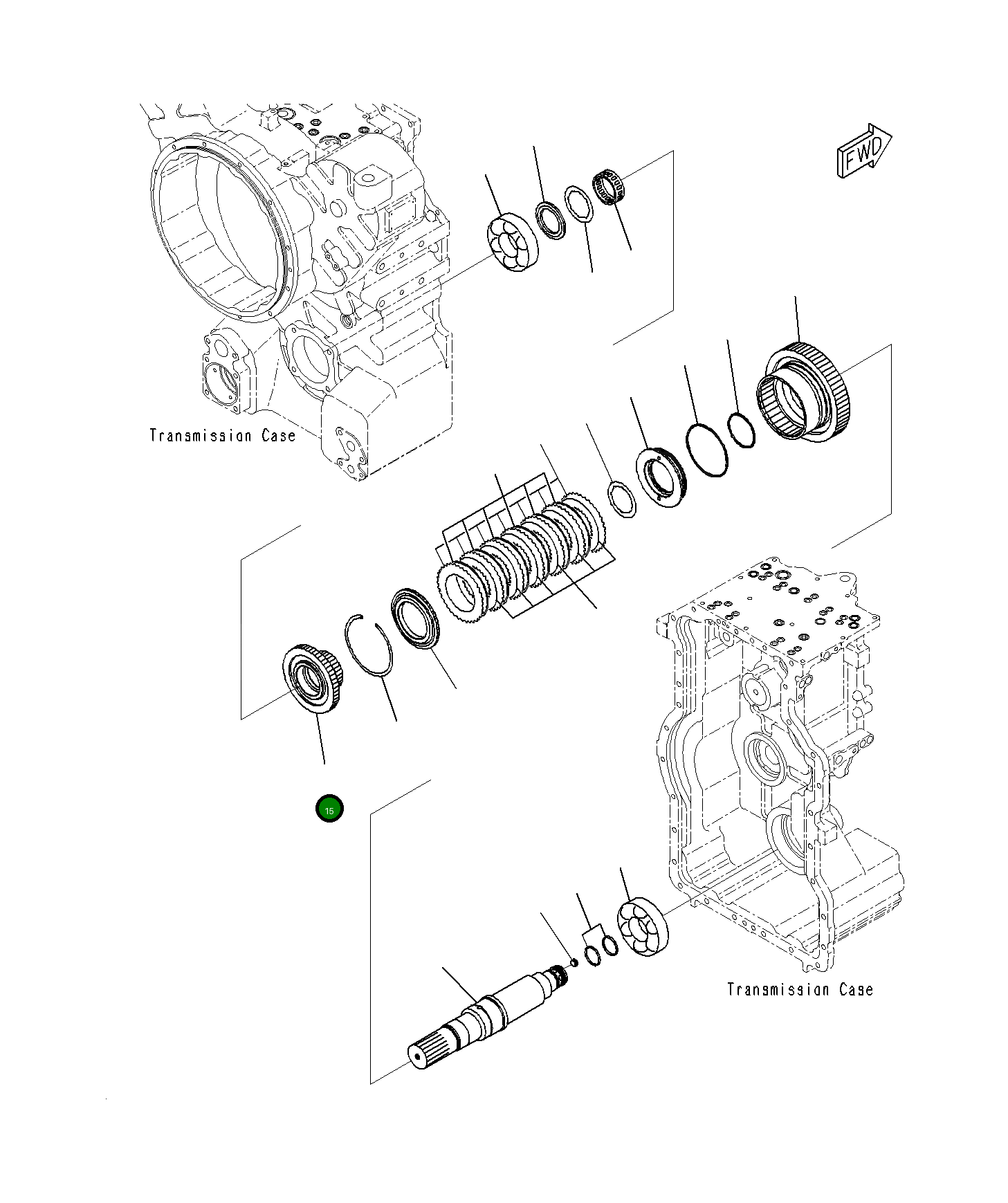Шестерня, 4TH 23H-15-12470 Komatsu