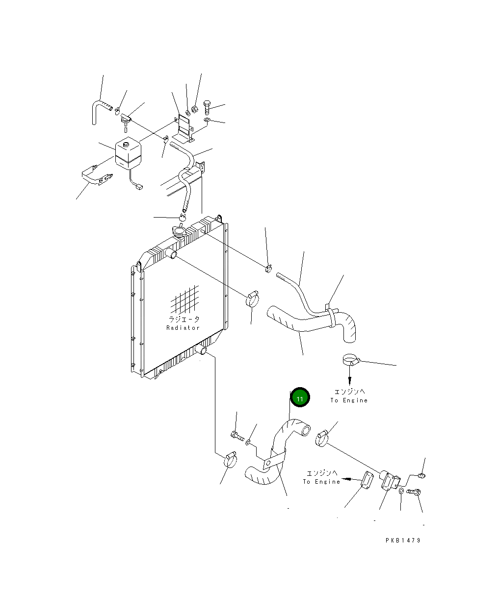 Шланг 208-03-61190 Komatsu