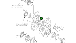 Шестерня 124-Y60-1470 Komatsu
