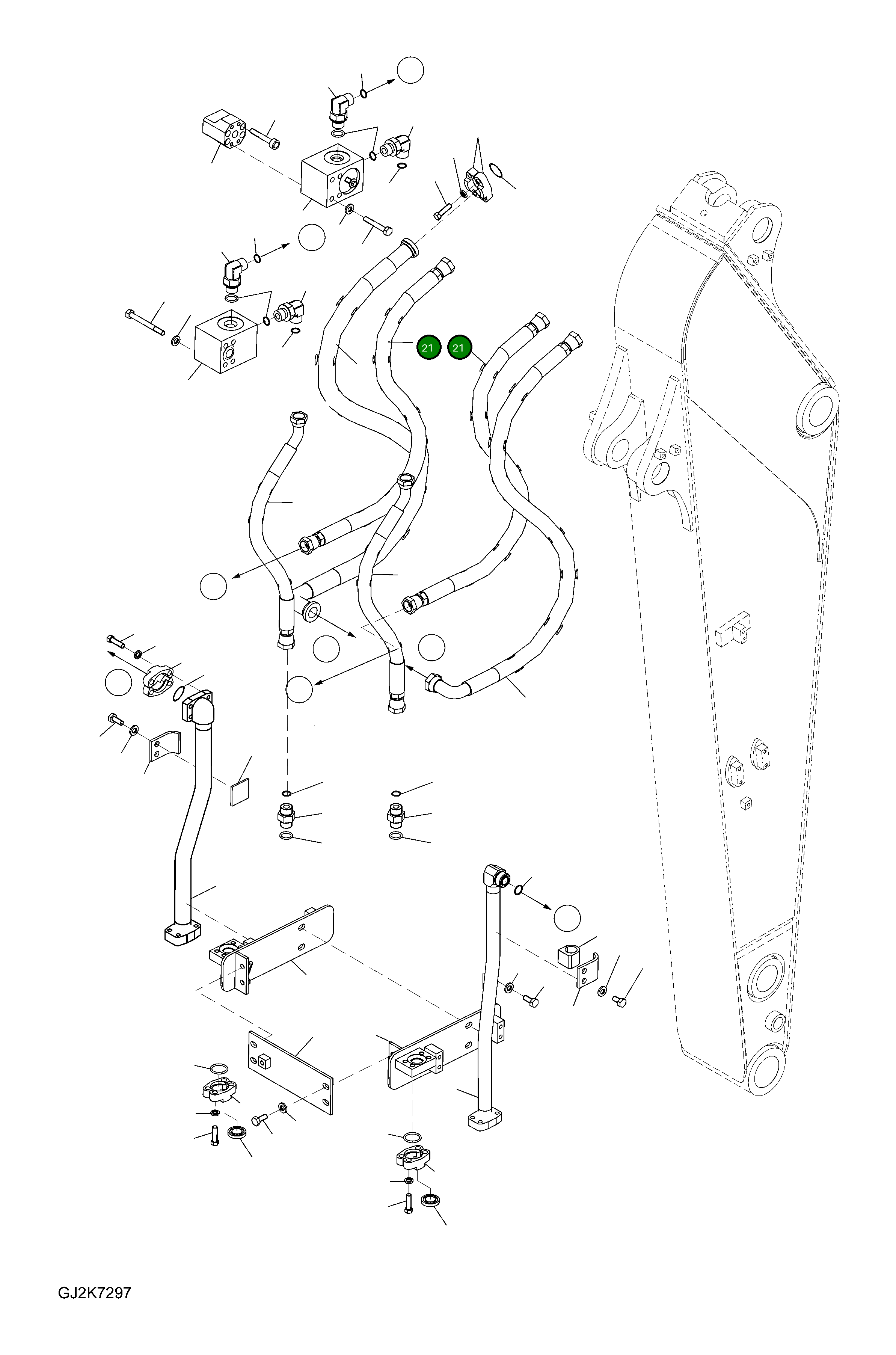 Шланг 02777-205A9 Komatsu