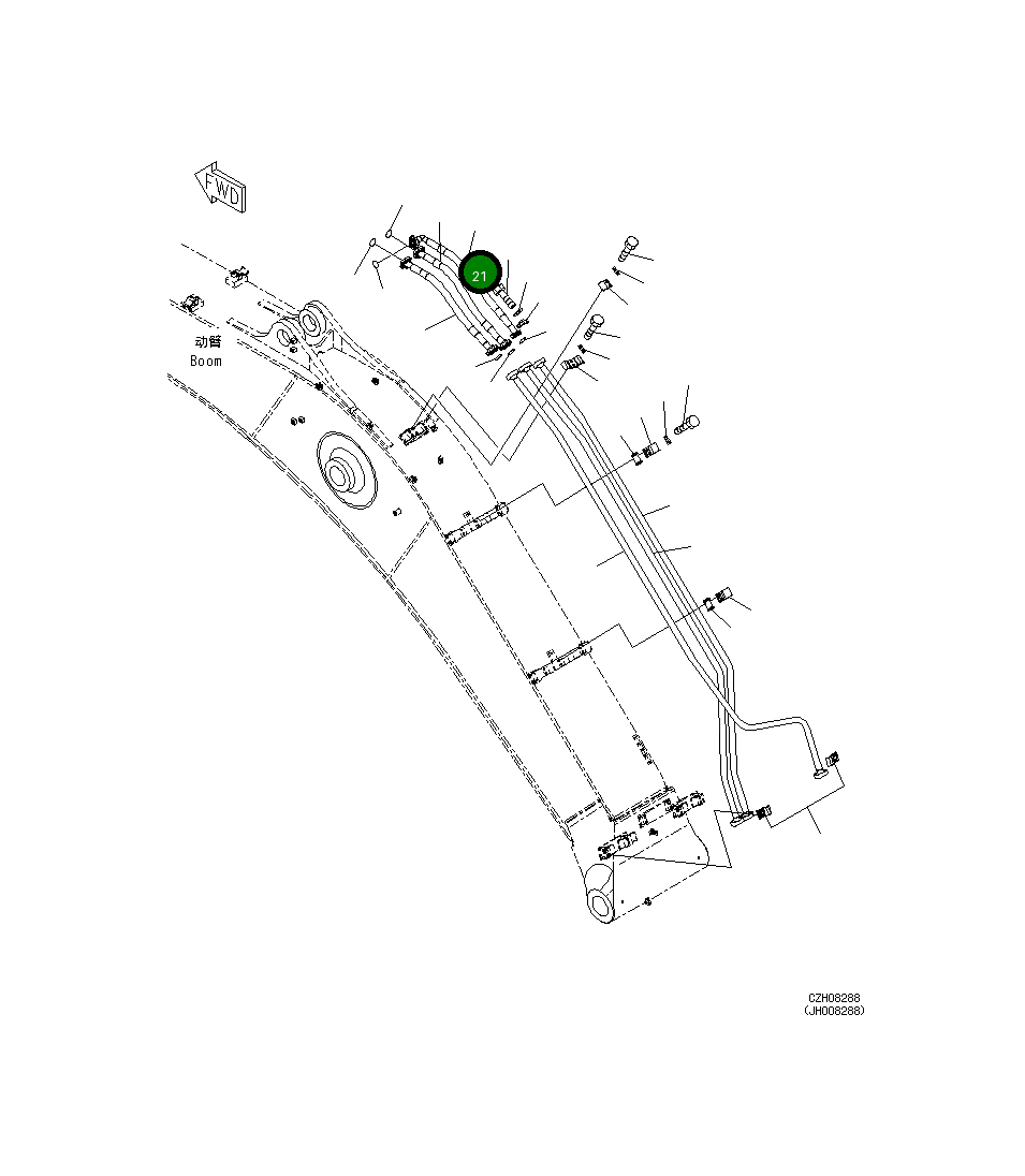 Шланг 207-62-76790 Komatsu