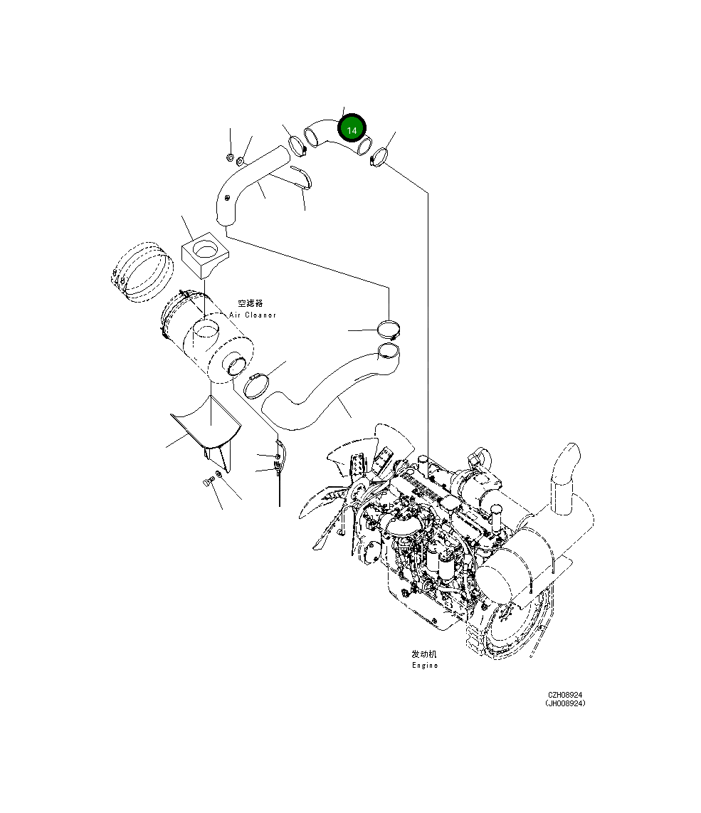 Шланг 207-01-72391 Komatsu