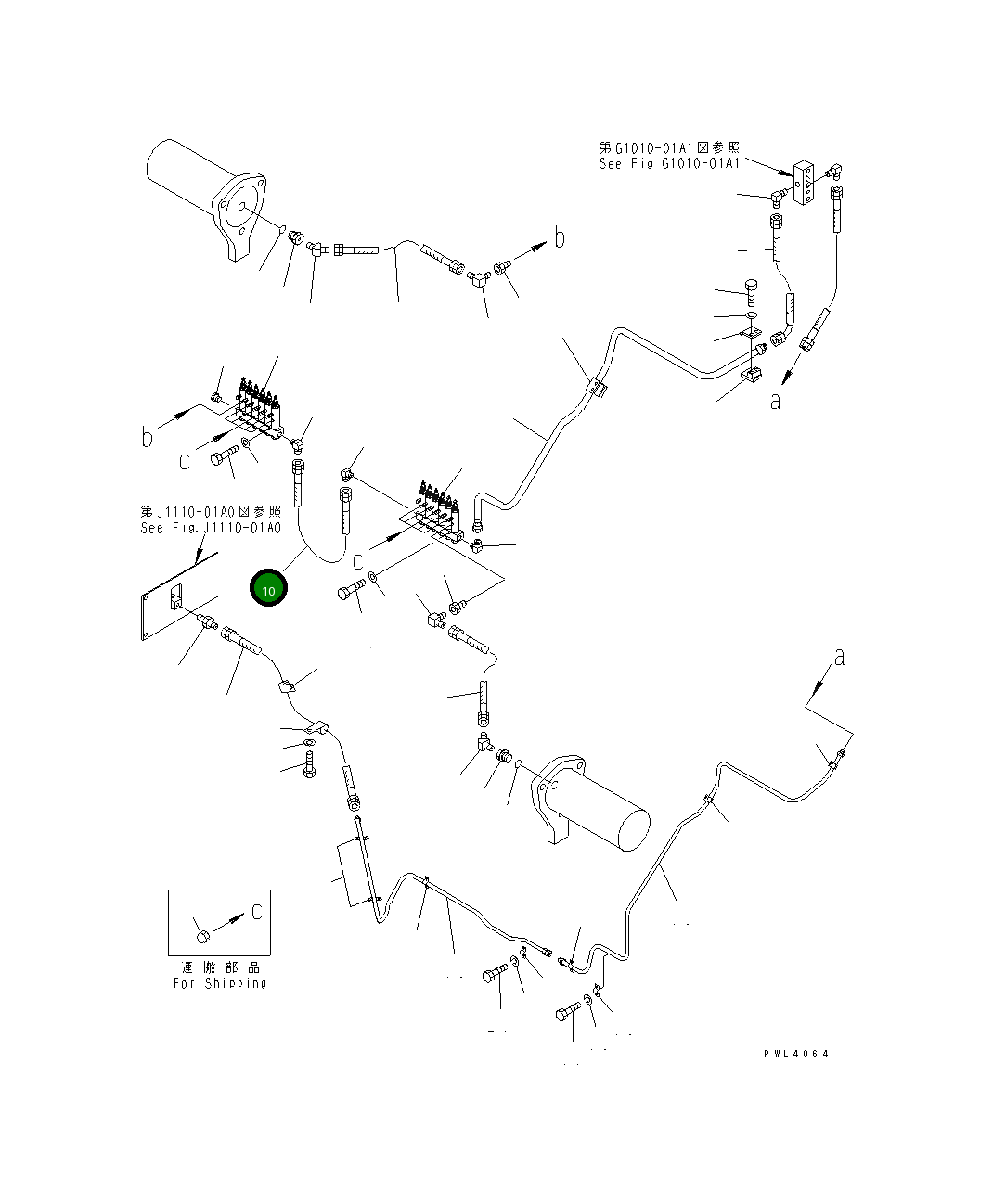 Шланг 07631-20405 Komatsu