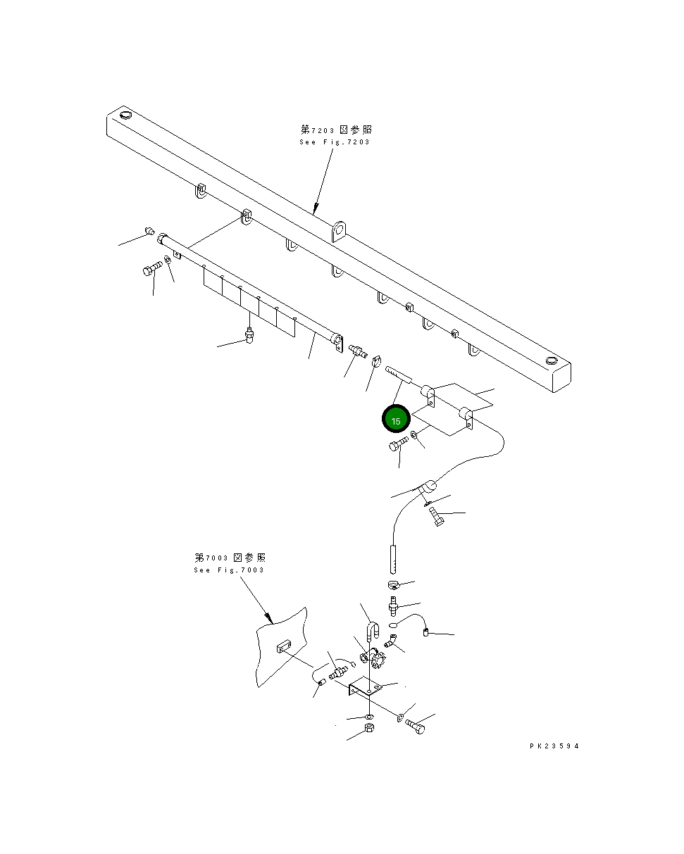 Шланг 07261-01422 Komatsu