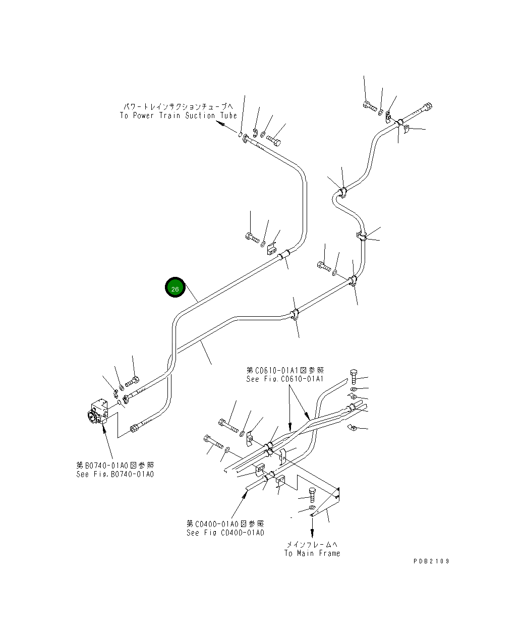 Шланг 07296-01217 Komatsu