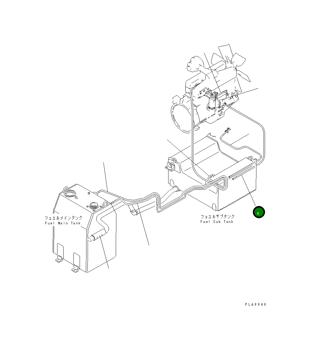Шланг 142-04-13161 Komatsu