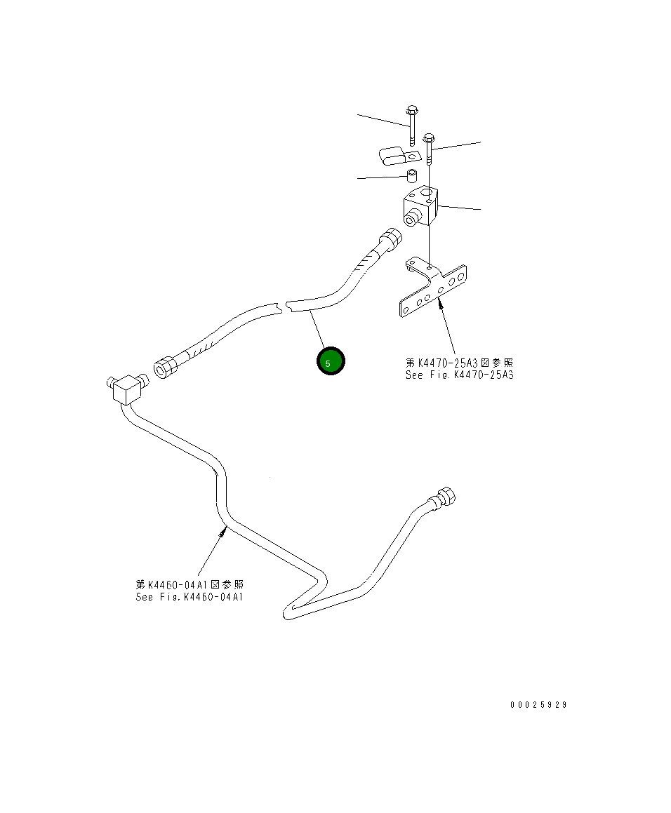 Шланг 07103-206A5 Komatsu