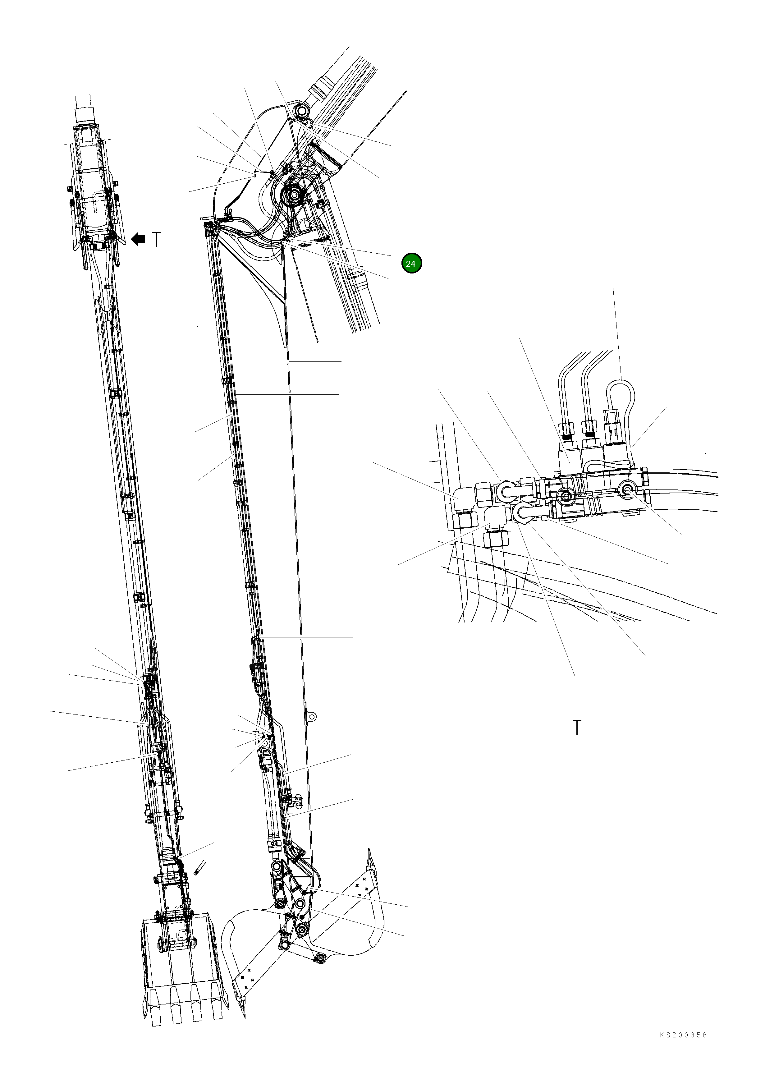 Шланг 209-70-KB650 Komatsu