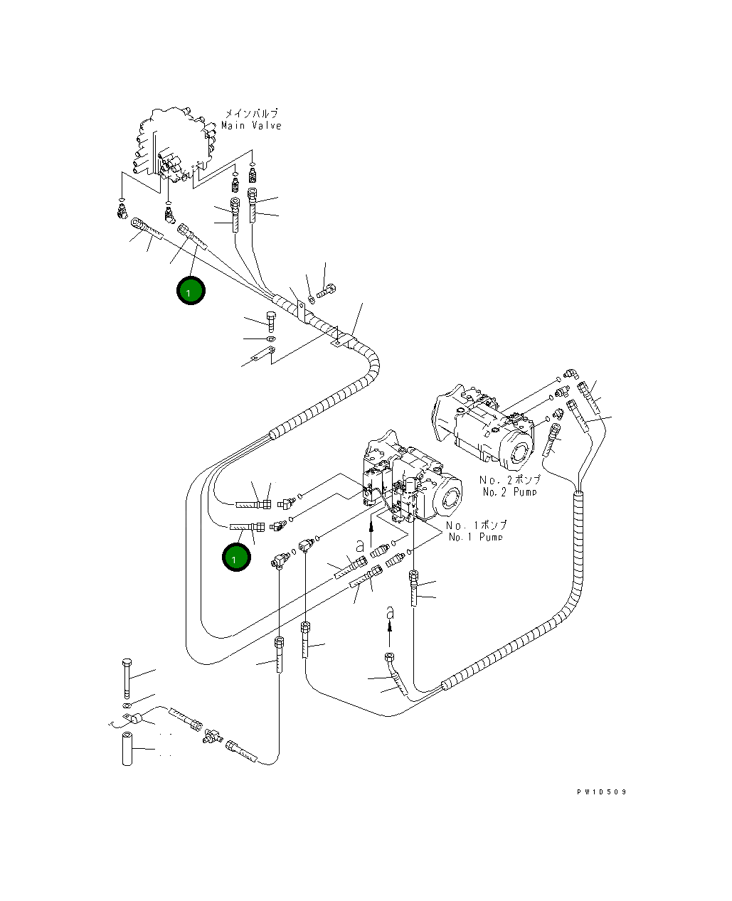 Шланг 07108-30315 Komatsu