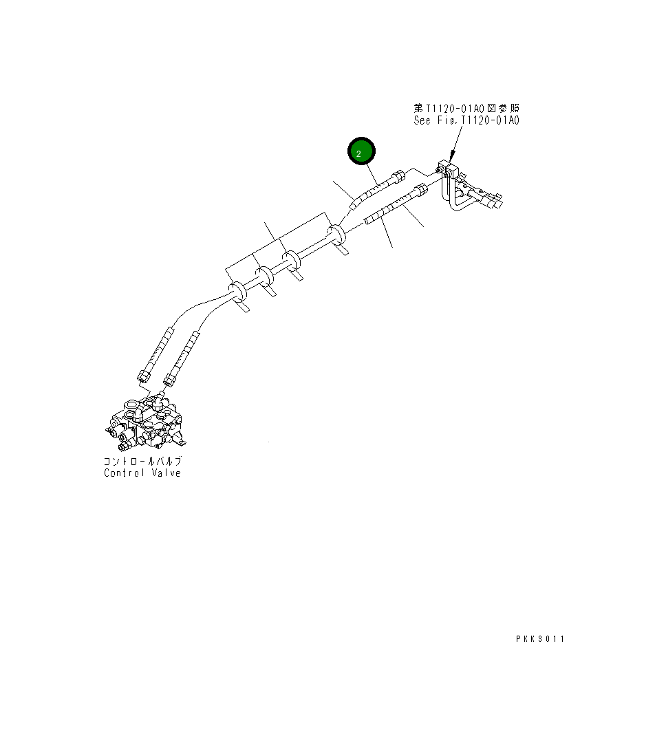 Шланг 14S-62-12740 Komatsu