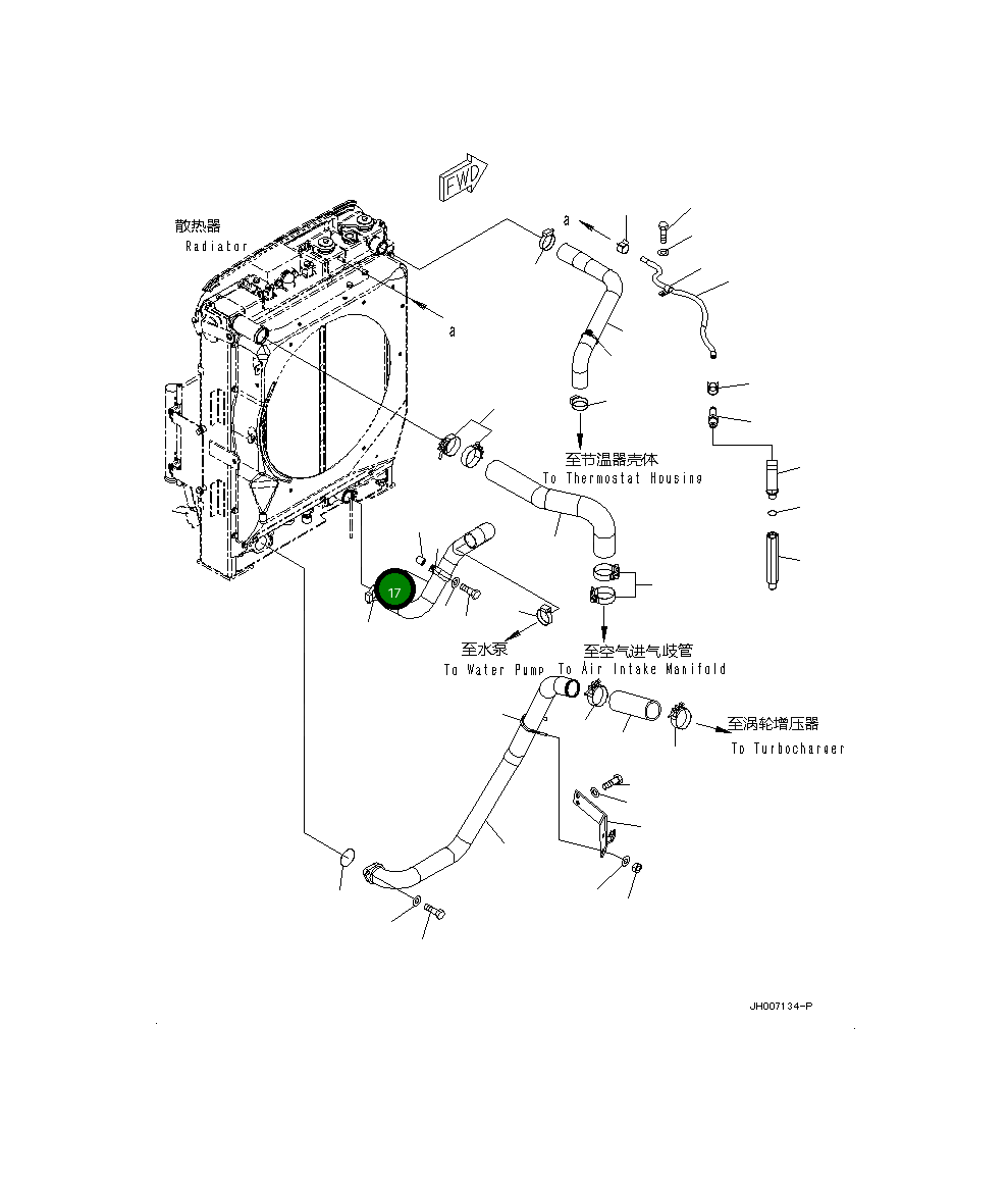 Шланг 20Y-03-42250 Komatsu
