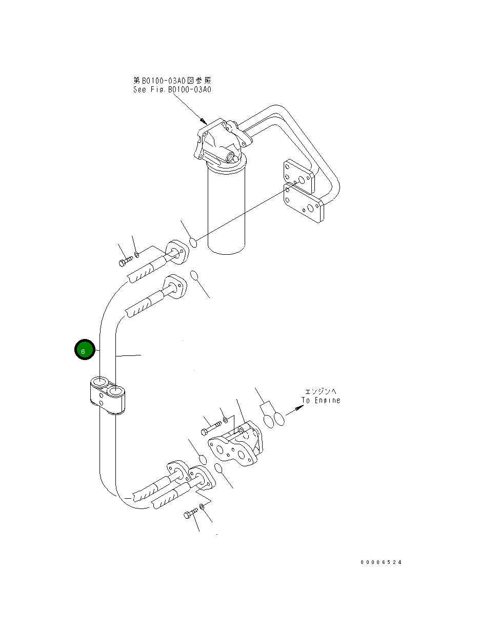 Шланг 209-01-77221 Komatsu