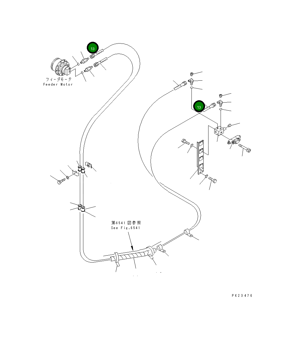Шланг 07108-20342 Komatsu