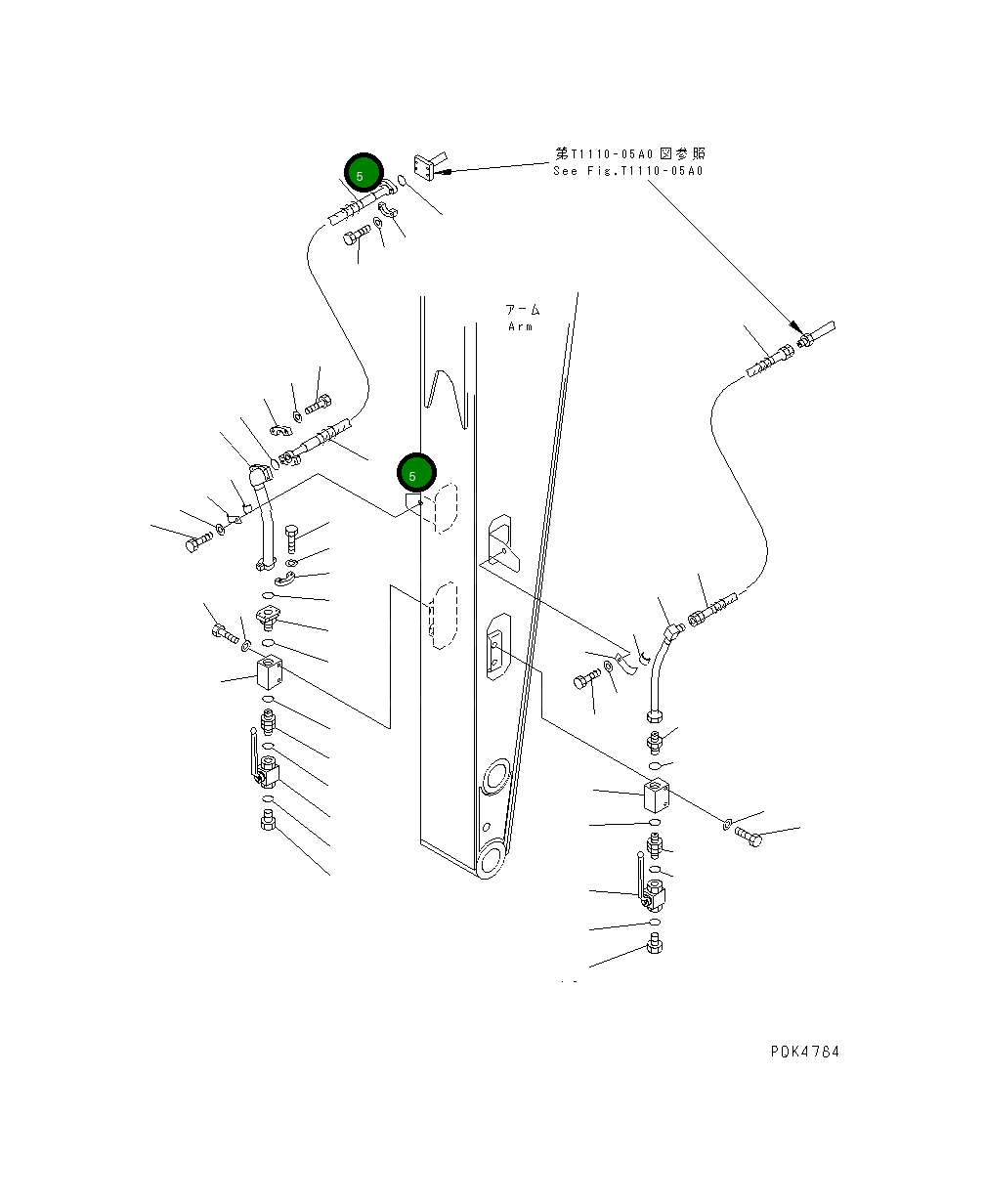 Шланг 07099-21214 Komatsu