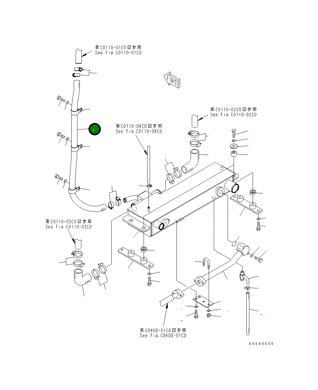 Шланг 09483-16140 Komatsu