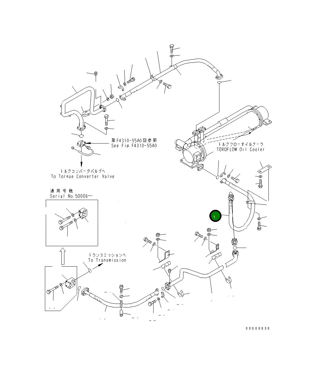 Шланг 07298-02013 Komatsu