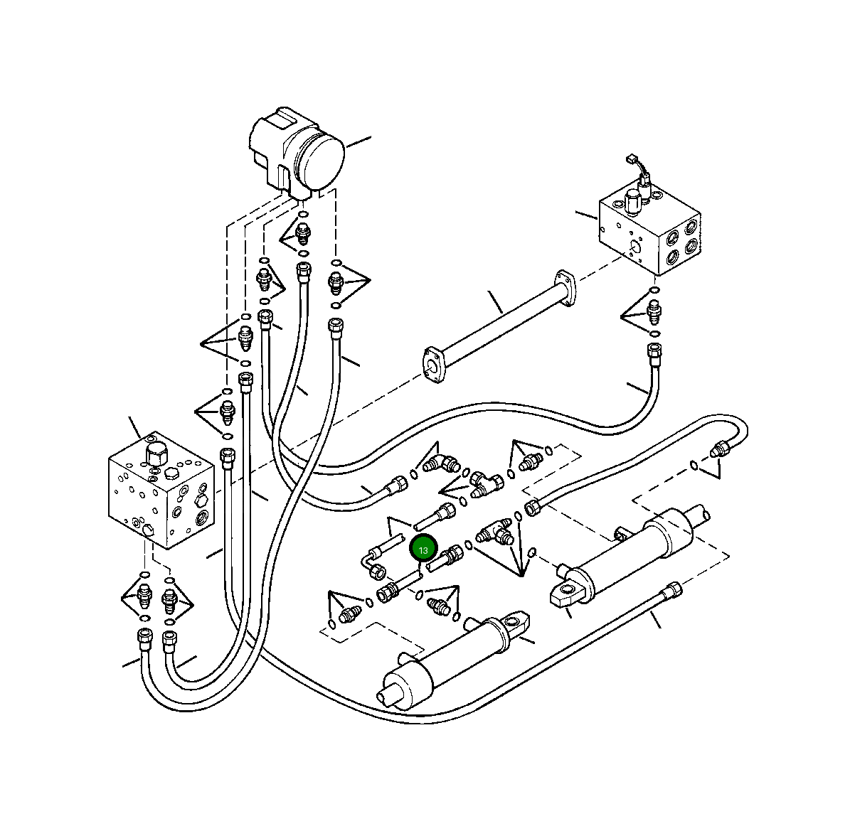 Шланг 1438 990 H2 Komatsu