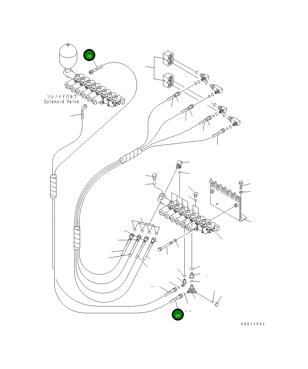 Шланг 206-62-A3130 Komatsu