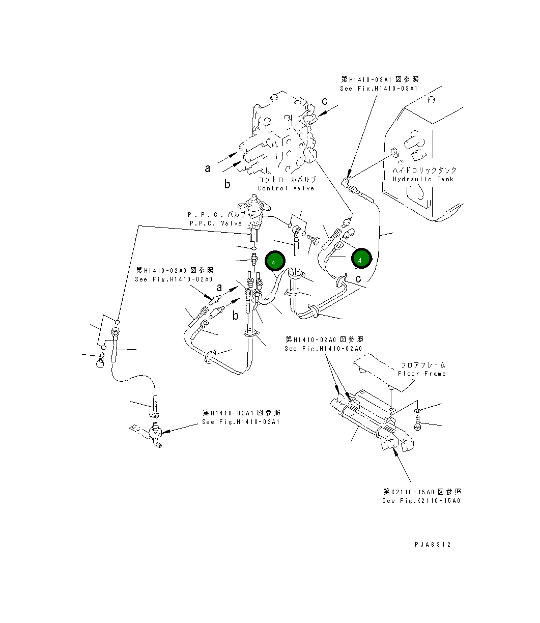 Шланг 14X-43-14860 Komatsu