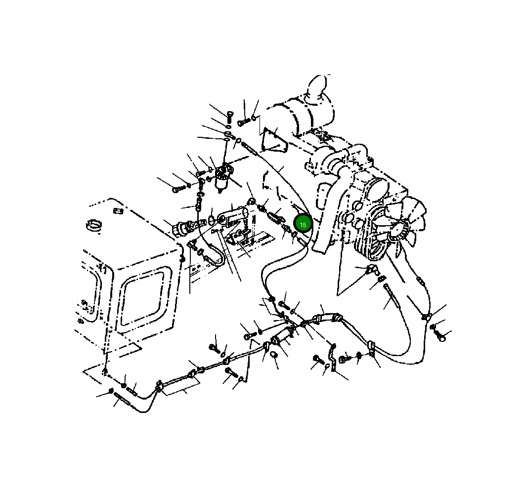 Шланг 07288-01219 Komatsu