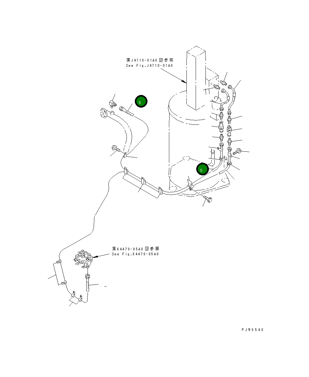 Шланг 07623-00344 Komatsu
