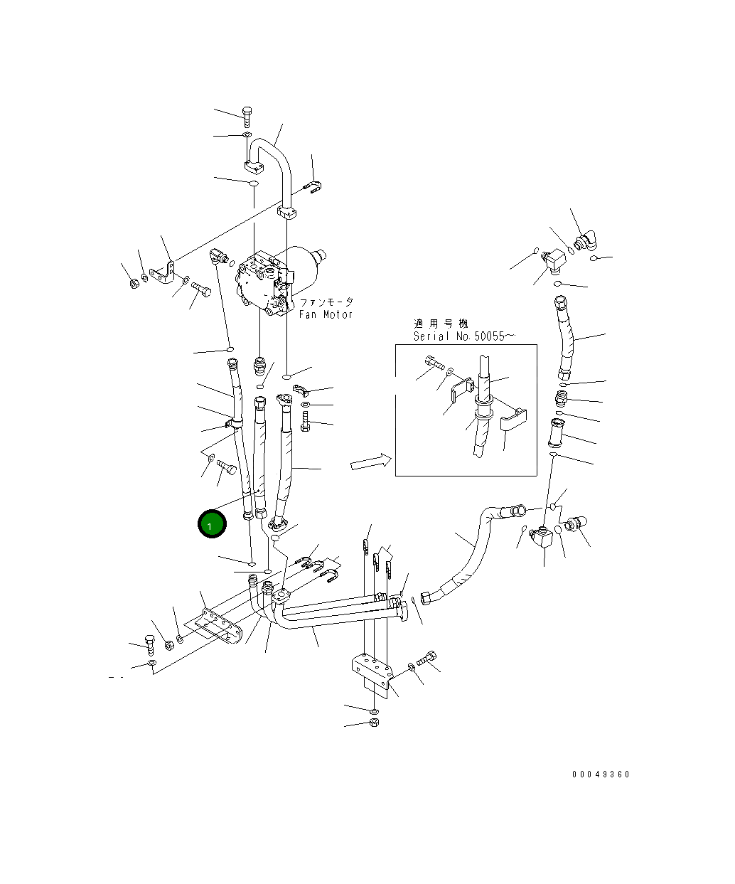 Шланг 195-03-63681 Komatsu