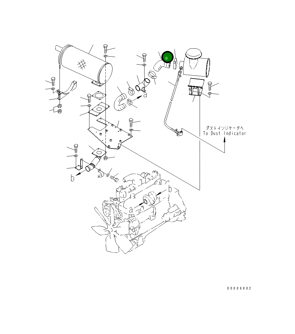 Шланг 14S-01-11311 Komatsu